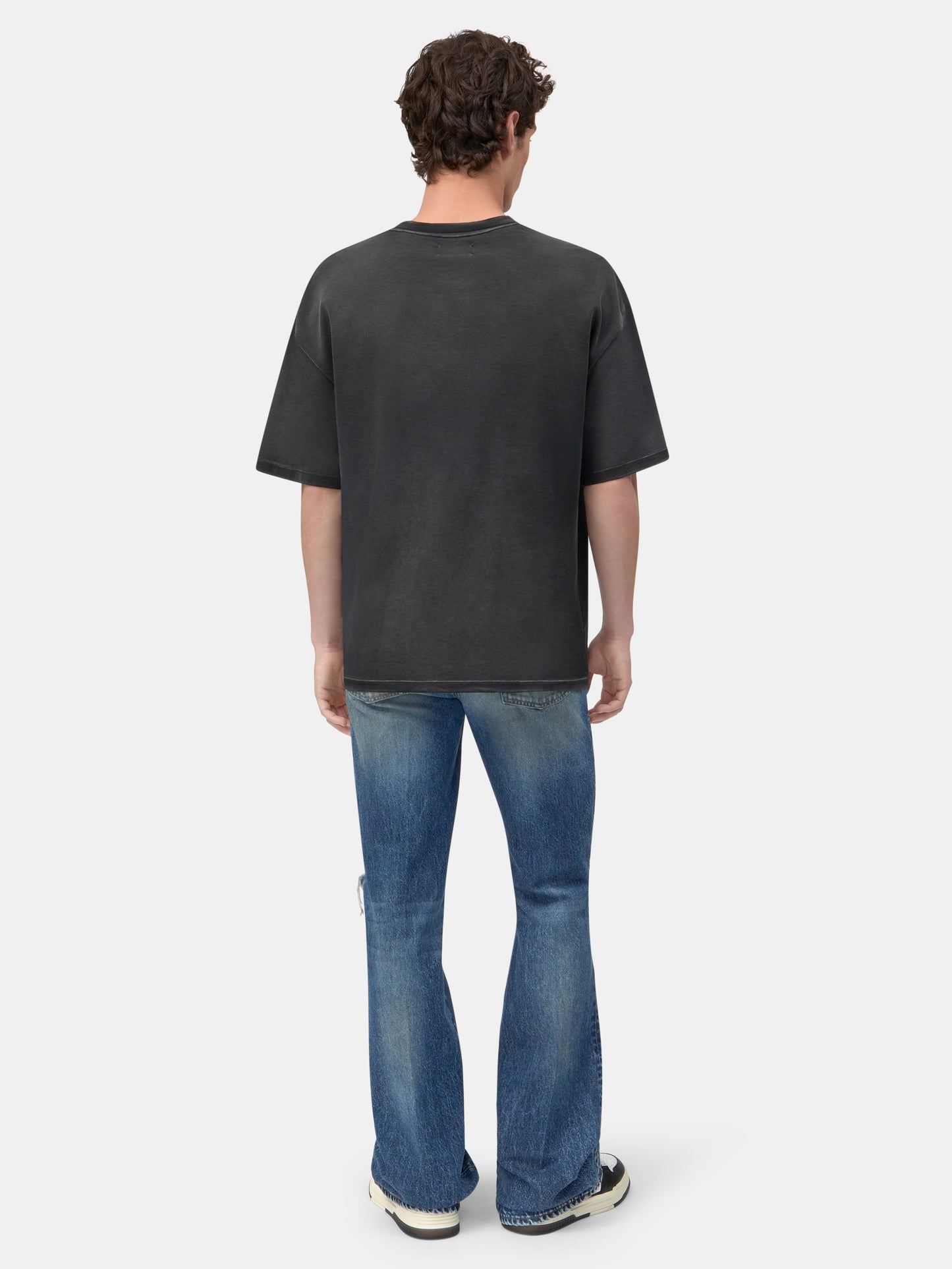 SPLICED OVERSIZED TEE - Black