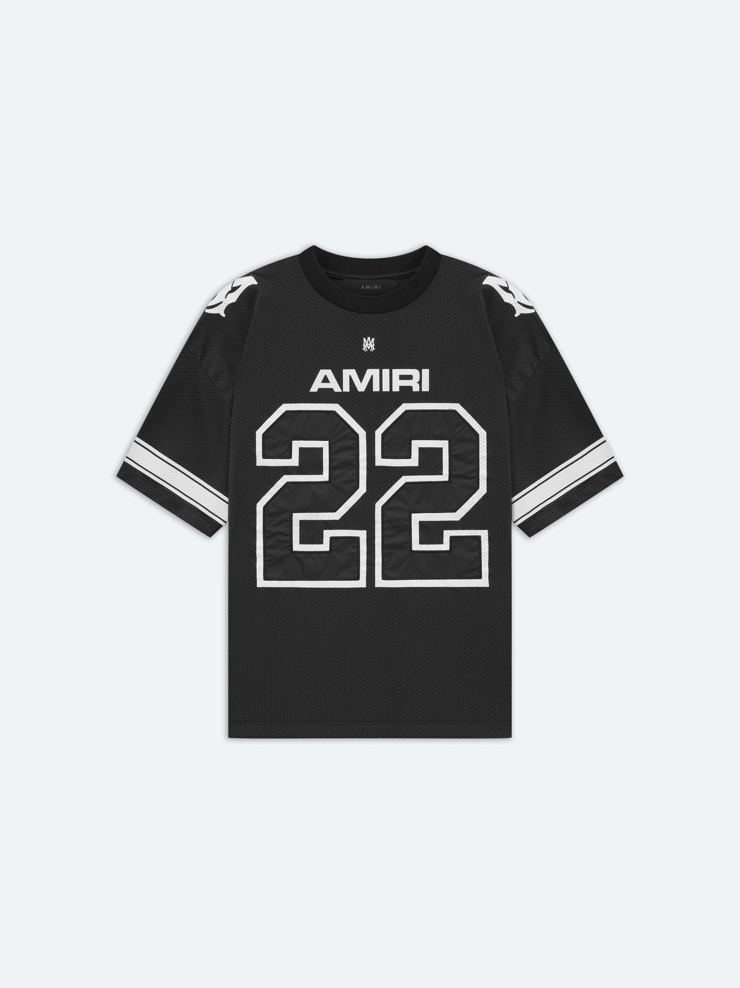 22 MESH TEE - BLACK
