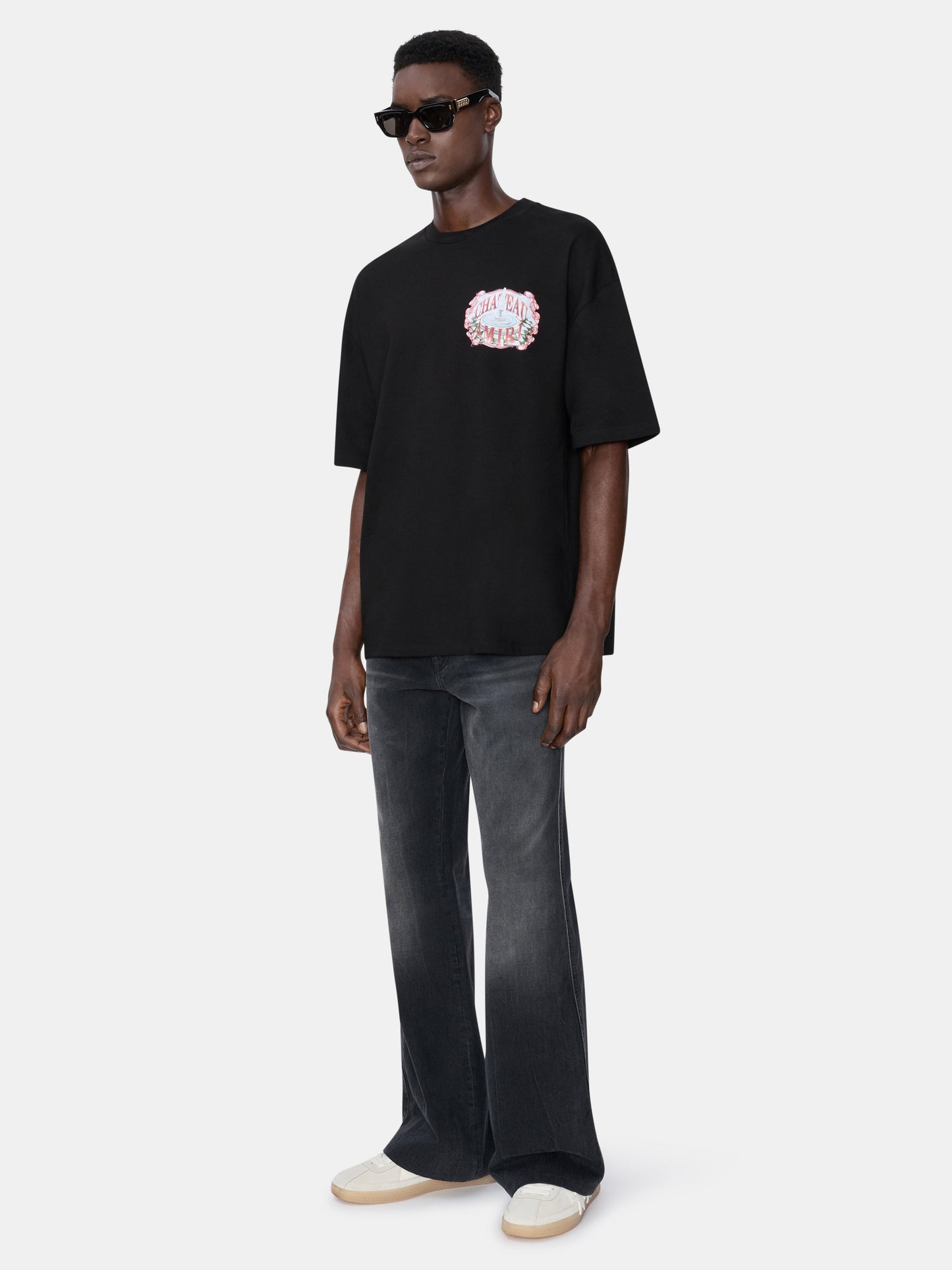 CHATEAU SKETCH OVERSIZED TEE - Black